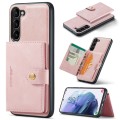 For Samsung Galaxy S24+ 5G JEEHOOD J01 Retro Magnetic Detachable Wallet Phone Case(Pink)