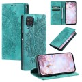 For Samsung Galaxy A22 4G / M32 4G Totem Embossed Magnetic Leather Phone Case(Green)