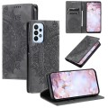 For Samsung Galaxy A23 4G / F23 5G Totem Embossed Magnetic Leather Phone Case(Grey)