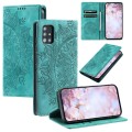 For Samsung Galaxy A51 / M40s 4G Totem Embossed Magnetic Leather Phone Case(Green)