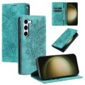 For Samsung Galaxy S23 5G Totem Embossed Magnetic Leather Phone Case(Green)