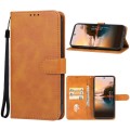 For TCL 50 5G Leather Phone Case(Brown)