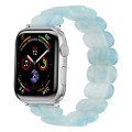 For Apple Watch SE 2023 44mm Stretch Rope Resin Watch Band(Ice Green)