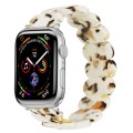 For Apple Watch SE 2023 44mm Stretch Rope Resin Watch Band(Nougat)