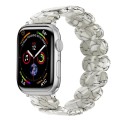 For Apple Watch Series 9 41mm Stretch Rope Resin Watch Band(Earth Cracks)