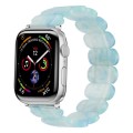 For Apple Watch Series 6 40mm Stretch Rope Resin Watch Band(Ice Green)