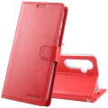 For Samsung Galaxy S23 FE 5G GOOSPERY BLUE MOON Crazy Horse Texture Leather Phone Case(Red)
