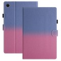 For Samsung Galaxy Tab A9+ Stitching Gradient Smart Leather Tablet Case(Blue Rose)