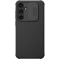For Samsung Galaxy A35 NILLKIN Black Mirror Pro Series Camshield PC Phone Case(Black)