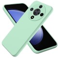 For Honor Magic 6 Lite Solid Color Liquid Silicone Dropproof Full Coverage Protective Case(Green)