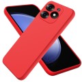 For Infinix Hot 40i Solid Color Liquid Silicone Dropproof Full Coverage Protective Case(Red)