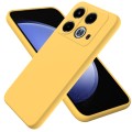 For Infinix Note 40 4G Solid Color Liquid Silicone Dropproof Full Coverage Protective Case(Yellow)