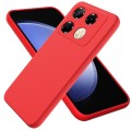 For Infinix Note 40 Pro 4G Solid Color Liquid Silicone Dropproof Full Coverage Protective Case(Red)