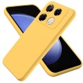 For Infinix Note 40 Pro 4G Solid Color Liquid Silicone Dropproof Full Coverage Protective Case(Yello