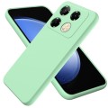 For Infinix Note 40 Pro 4G Solid Color Liquid Silicone Dropproof Full Coverage Protective Case(Green