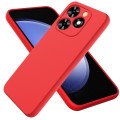 For Tecno Spark 20 Pro Solid Color Liquid Silicone Dropproof Full Coverage Protective Case(Red)