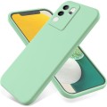 For vivo V30 Lite 5G Solid Color Liquid Silicone Dropproof Full Coverage Protective Case(Green)