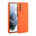 For Samsung Galaxy S23+ 5G Card Slot Design Shockproof TPU Phone Case(Orange)