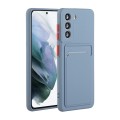 For Samsung Galaxy A05S Card Slot Design Shockproof TPU Phone Case(Grey)