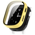 For Xplora X6 Children PC + Tempered Film Integrated Watch Protective Case(Yellow)