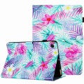 For Lenovo Tab M10 Plus 10.6 3rd Gen Painted Pattern Stitching Smart Leather Tablet Case(Bougainvill