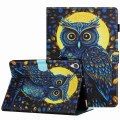 For Lenovo Tab M10 HD 2nd Gen Painted Pattern Stitching Smart Leather Tablet Case(Moonlight Eagle)