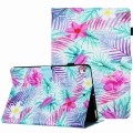 For Samsung Galaxy Tab S6 Lite P610 Painted Pattern Stitching Smart Leather Tablet Case(Bougainville