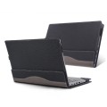 For Lenovo ThinkPad E15 Gen 3 Laptop Leather Anti-Fall Protective Case(Black)