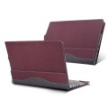 For Lenovo V15 G3 ABA / IAP Laptop Leather Anti-Fall Protective Case(Wine Red)