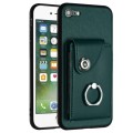 For iPhone SE 2022 / 2020 / 8 / 7 Organ Card Bag Ring Holder Phone Case(Green)