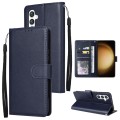 For Samsung Galaxy S24+ 5G 3-Card Slots Multifunctional Leather Phone Case(Blue)