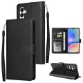 For Samsung Galaxy A05s 3-Card Slots Multifunctional Leather Phone Case(Black)