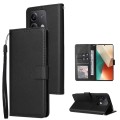 For Xiaomi Redmi Note 13 5G Multifunctional Horizontal Flip Leather Phone Case with Three Card Slot(