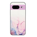 For Google Pixel 8 Hollow Marble Pattern TPU Phone Case(Pink)