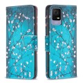 For TCL 40 SE Colored Drawing Pattern Leather Phone Case(Plum Blossom)