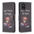 For TCL 40 NxtPaper Colored Drawing Pattern Leather Phone Case(Bear)