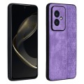 For Honor 100 AZNS 3D Embossed Skin Feel Phone Case(Purple)