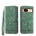 For Google Pixel 8a Dierfeng Dream Line TPU + PU Leather Phone Case(Green)