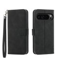 For Google Pixel 9 Pro Dierfeng Dream Line TPU + PU Leather Phone Case(Black)