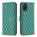 For TCL 40 NxtPaper Diamond Lattice Wallet Flip Leather Phone Case(Green)