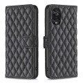 For TCL 40 NxtPaper Diamond Lattice Wallet Flip Leather Phone Case(Black)