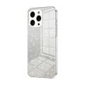 For iPhone 15 Pro Max Gradient Glitter Powder Electroplated Phone Case(Transparent)