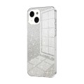 For iPhone 15 Gradient Glitter Powder Electroplated Phone Case(Transparent)
