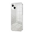 For iPhone 13 Gradient Glitter Powder Electroplated Phone Case(Transparent)