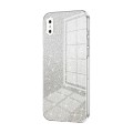 For iPhone X / XS Gradient Glitter Powder Electroplated Phone Case(Transparent)