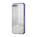 For iPhone 8 Plus / 7 Plus Gradient Glitter Powder Electroplated Phone Case(Purple)