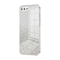 For iPhone 8 Plus / 7 Plus Gradient Glitter Powder Electroplated Phone Case(Transparent)