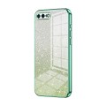 For iPhone 8 Plus / 7 Plus Gradient Glitter Powder Electroplated Phone Case(Green)