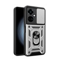 For Tecno Camon 19/19 Pro 5G Sliding Camera Cover Design TPU+PC Phone Case(Silver)