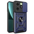 For Tecno Spark Go 2024 / Spark 20 Sliding Camera Cover Design TPU+PC Phone Case(Blue)